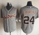 Detroit Tigers #24 Miguel Cabrera Grey New Cool Base Stitched Jersey