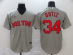 Men's Boston Red Sox #34 David Ortiz Gray Stitched Cool Base  Jersey