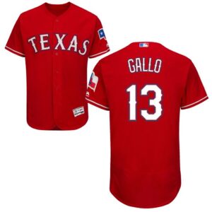 Texas Rangers #13 Joey Gallo Red Flexbase Collection Stitched Jersey