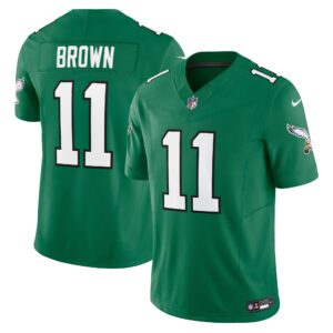 A.J. Brown Philadelphia Eagles #11 Vapor F.U.S.E. Limited Jersey - Kelly Green