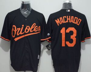 Baltimore Orioles #13 Manny Machado Black New Cool Base Stitched Jersey