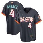 Luis Arraez #4 San Diego Padres Obsidian 2026 City Connect Stadium Jersey