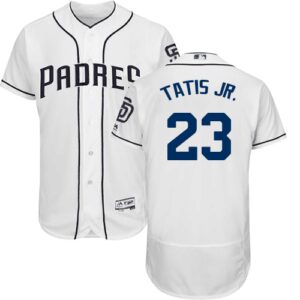 Men's San Diego Padres #23 Fernando Tatis JR. White Flex Base Collection Stitched Jersey