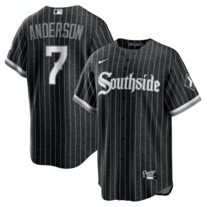 Men's Chicago White Sox Tim Anderson  Black City Connect Replica Player Jersey