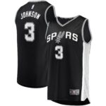 Keldon Johnson San Antonio Spurs  Fast Break Replica Jersey Black - Icon Edition