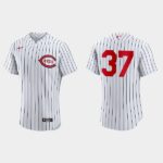 Men's Cincinnati Reds #37 Tyler Stephenson 2022 Field of Dreams Flex Base Jersey - White