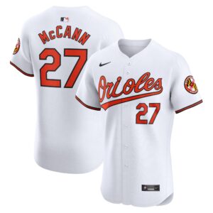 Men's Baltimore Orioles James McCann  White Home Elite Player Jersey