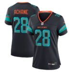 De’Von Achane #28 Miami Dolphins Women's 2025 Rivalries Collection Game Jersey - Pitch Blue
