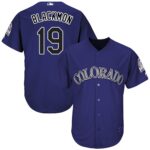 Colorado Rockies #19 Charlie Blackmon Purple New Cool Base Stitched Jersey
