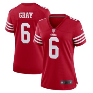 Danny Gray San Francisco 49ers  Women's Game Player Jersey - Scarlet