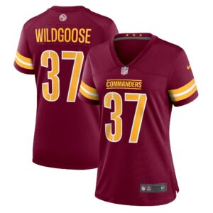 Rachad Wildgoose Washington Commanders  Women's Game Player Jersey - Burgundy