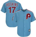 Philadelphia Phillies #17 Rhys Hoskins Light Blue New Cool Base Cooperstown Stitched Jersey