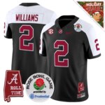 Ryan Williams #2 Ncaa BAMA Rose Bowl Patch Vapor Limited Jersey - Alabama Map - All Stitched