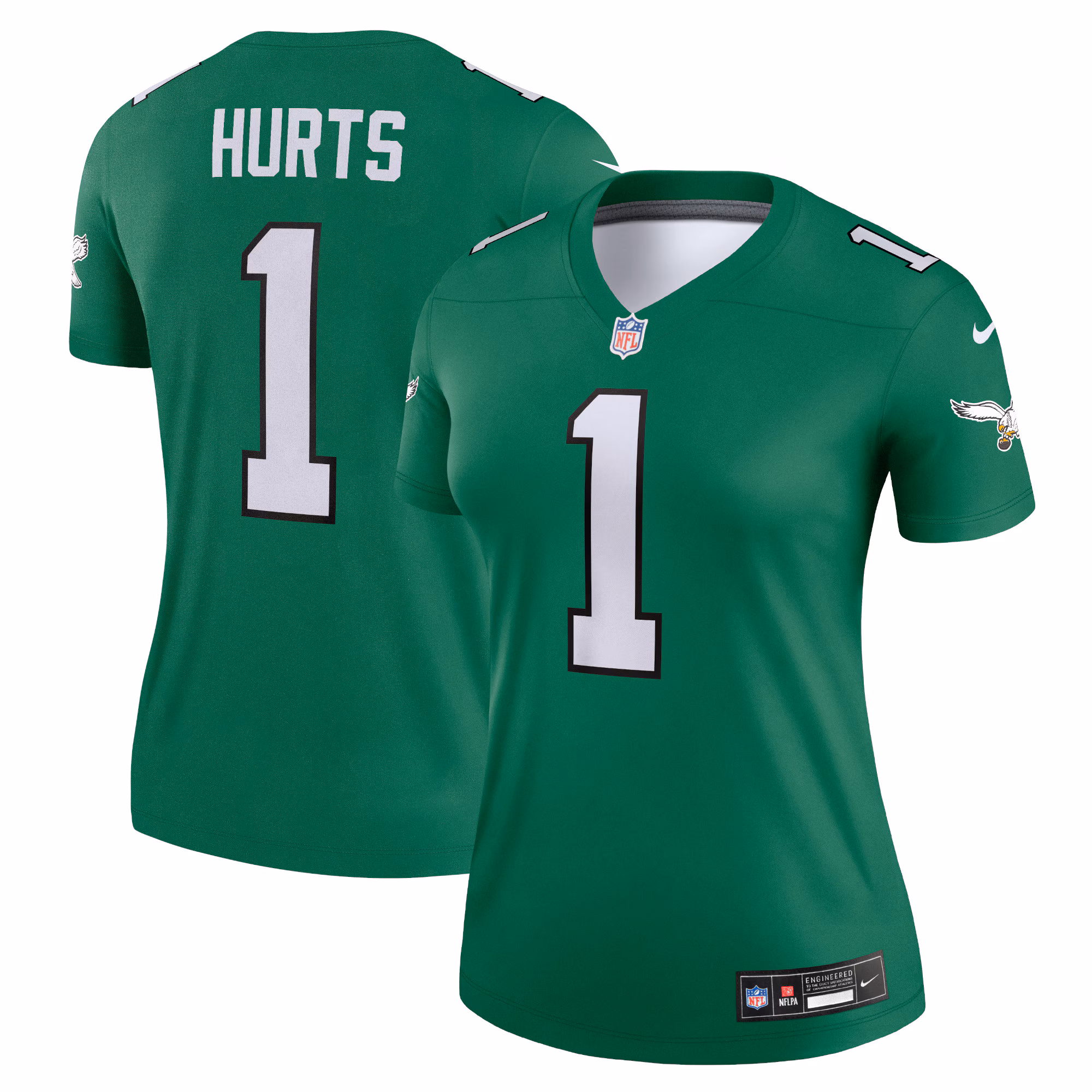 Jalen Hurts Philadelphia Eagles Women's Alternate Legend Player Jersey - Kelly Green