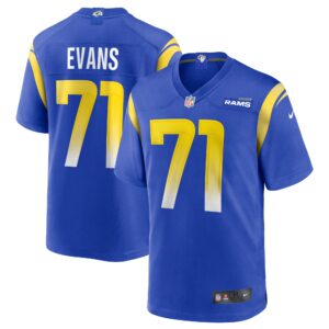 Bobby Evans Los Angeles Rams  Game Jersey - Royal