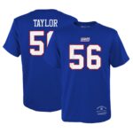Youth Lawrence Taylor Royal New York Giants Retired Retro Player Name & Number T-Shirt