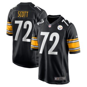 Trent Scott Pittsburgh Steelers  Game Player Jersey - Black
