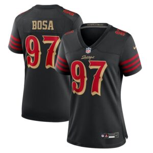 Girls' Nick Bosa #97 San Francisco 49ers 2025 Rivalries Collection Game Jersey - Black