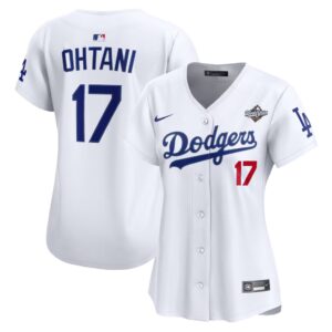 Shohei Ohtani #17 Los Angeles Dodgers Women's 2025 World Series Home Limited Jersey - White