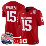 Fernando Mendoza #15 Ndiana Hoosiers IH 2026 Peach Bowl Vapor Limited Jersey - All Stitched