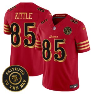 San Francisco 49ers George Kittle # 85 SF "Rivalries" Vapor Limited Jersey - Faithful To The Bay Patch - All Stitched