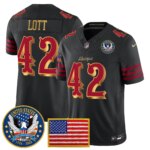 Ronnie Lott #42 San Francisco 49ers United States 250th Anniversary Patch Vapor Limited Jersey - All Stitched