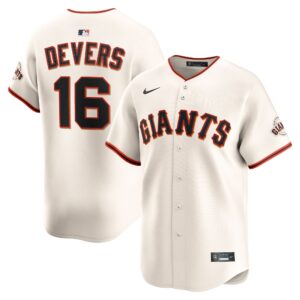 Men's San Francisco Giants Rafael Devers #16 Cream Home Limited Player Jersey
