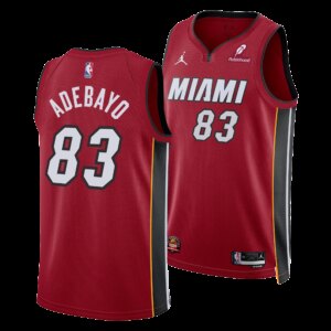 Bam Adebayo Jordan Brand Miami HEAT Statement Red “83-Point Game” Swingman Jersey