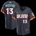 Manny Machado #13 San Diego Padres Obsidian 2026 City Connect Stadium Jersey