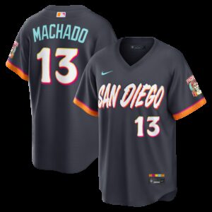 Manny Machado #13 San Diego Padres Obsidian 2026 City Connect Stadium Jersey