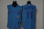 Men's Toronto Blue Jays #11 Bo Bichette Blue 2020 Cool and Refreshing Sleeveless Fan Stitched  Jersey