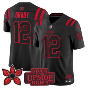 Tom Brady #12 New England Patriots Stranger Things EditionVapor Limited Jersey - All Stitched