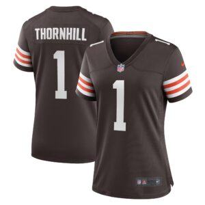 Juan Thornhill Cleveland Browns Women's Team Game Jersey - Brown