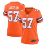 Tom Jackson Denver Broncos Women's Mile High Collection 1977 Throwback Retired Player Game Jersey - Orange