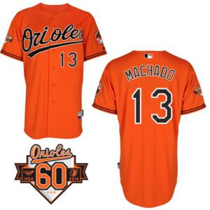 Baltimore Orioles #13 Manny Machado Orange Cool Base Stitched Jersey