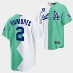 Men's Los Angeles Dodgers #2 Bryan Cranston 2022 All-Star Celebrity Softball Game White Green Cool Base Jersey Hombres