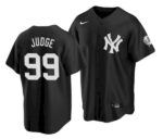Men's New York Yankees #99 Aaron Judge 2021 Black Cool Base Stitched Baseball Jersey