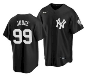 Men's New York Yankees #99 Aaron Judge 2021 Black Cool Base Stitched Baseball Jersey