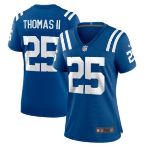 Rodney Thomas II Indianapolis Colts Women's Game Player Jersey - Royal