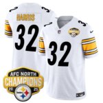 Franco Harris #32 Pittsburgh Steelers 2025 AFC North Division Champions Vapor Limited Jersey - All Stitched