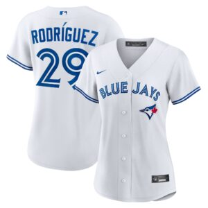 Yariel Rodriguez #29 Toronto Blue Jays Women's Home Replica Jersey - White