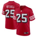 Elijah Mitchell San Francisco 49ers  Alternate Game Jersey - Scarlet