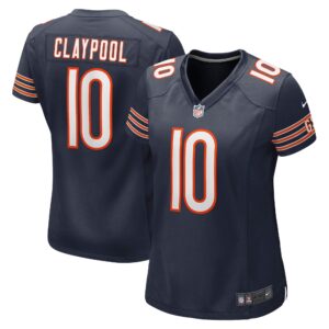Chase Claypool Chicago Bears  Women's Game Player Jersey - Navy