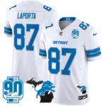 Sam Laporta #87 Detroit Lion 2025 Michigan & 90th Year Patch Vapor Jersey - All Stitched