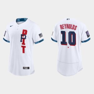 Men's Pittsburgh Pirates #10 Bryan Reynolds White 2021 All-Star Game Jersey