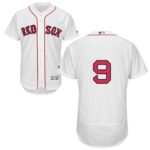 Boston Red Sox #9 Ted Williams White Flexbase Collection Stitched Jersey
