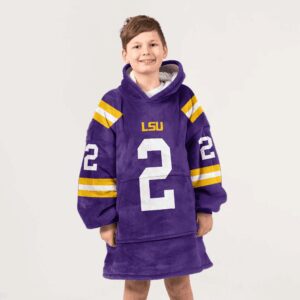 Kid J.J 2 LSU Football Unisex Blanket Hoodie