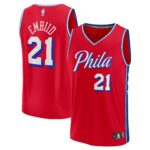 Joel Embiid Philadelphia 76ers  Fast Break Replica Player Jersey - Statement Edition - Red
