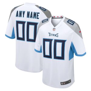 Tennessee Titans  Custom Game Jersey - White