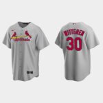 Men's St. Louis #30 Cardinals Nick Wittgren Gray Road Jersey